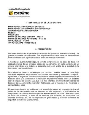 Carta Descriptiva Bases de Datos_INF