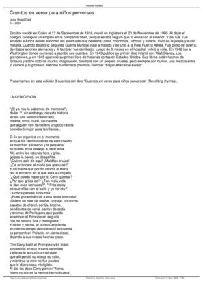 Cuentos en versos para niños perversos