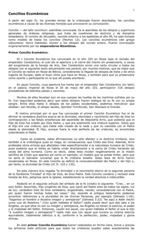 Concilios Ecuménicos - Clase 2