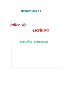 Taller de escritura