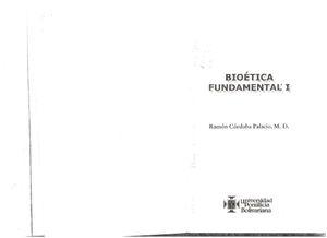 Bioetica fundamental I