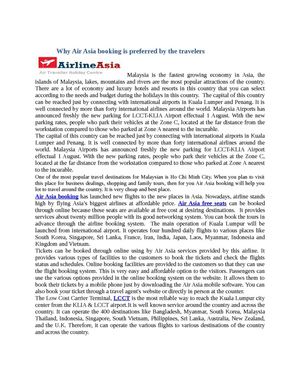 Why Air Asia booking is preferred by the travelers