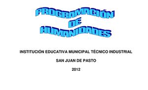 PROGRAMACION CASTELLANO