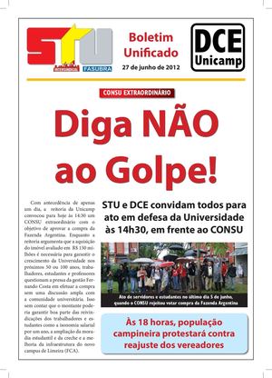 Boletim STU 38/2012 - 27 de Junho