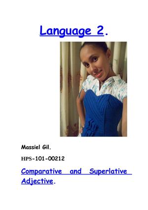 Comparative and Superlative Adjective