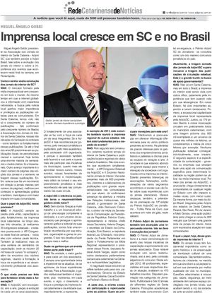 Imprensa local cresce em SC e no Brasil