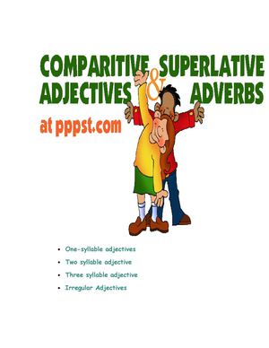 Comparative and Superlative Adjectives