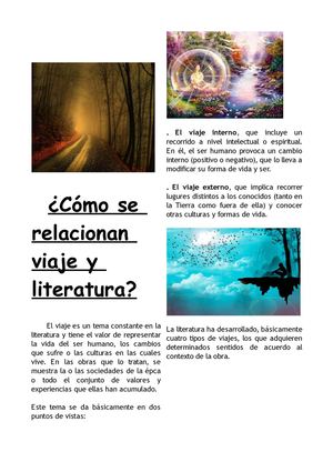 Tipos de viaje en la Literatura