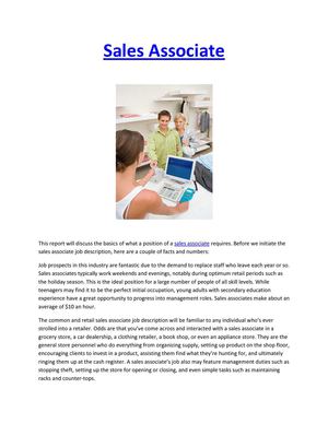 Sales Associate