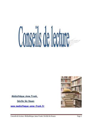 Conseils de lecture
