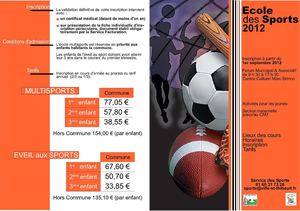 Carnet de l'Ecole des Sports 2012