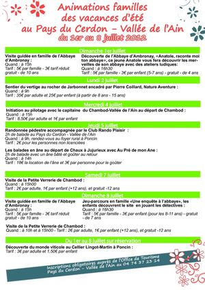 Semaine du 1er au 8 juillet 2012