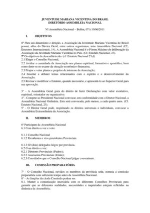 03 - DIRETÓRIO DA VI ASSEMBLEIA NACIONAL DA JMV-BRASIL