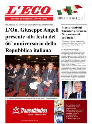 L'eco d'Italia 15-06-2012