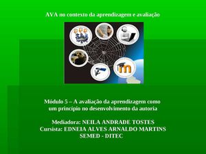 Avaliação da aprendizagem