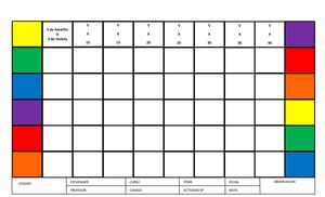Tabla Policromática 8°