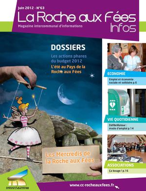 Roche aux Fées Infos - N°63 - Juin 2012