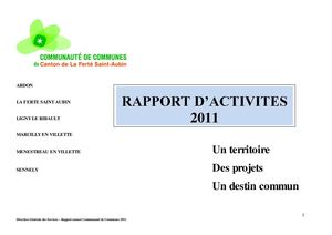 rapport d'activité 2011