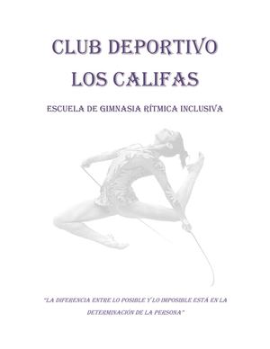 CLUB LOS CALIFAS. GR.INCLUSIVA