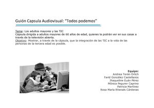 Guión Capsula audiovisual. Todos podemos. Punto EDU.com