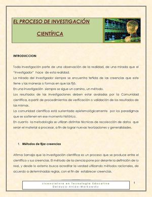 PROCESO de INVESTIGACION 