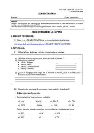 Actividad 2. Líneas del tiempo