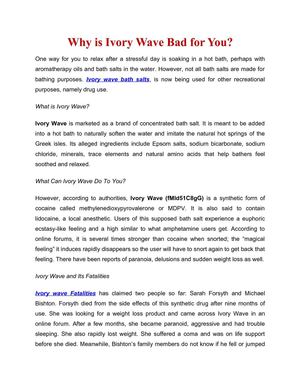 ivory wave bath salts