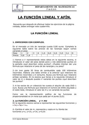 función lineal
