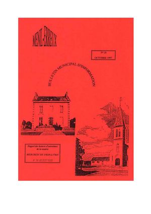 Bulletin n° 35 octobre 1997 Ménil Erreux