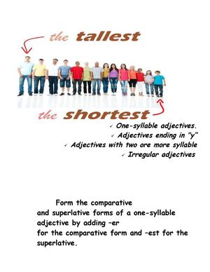 comparative and superlatives adjetives