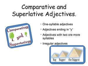 Comparative And Superlative Adjetives