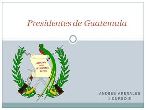 presidentes Guatemala andres arenales ortiz
