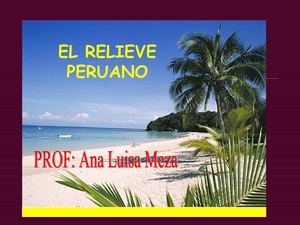 relieve peruano