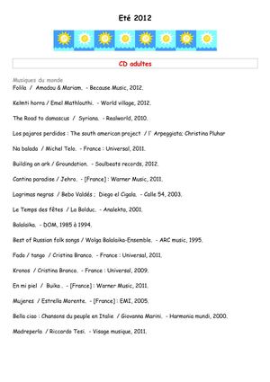 Nouveautés Bibliothèque