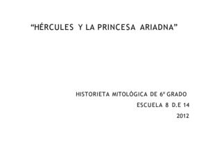 Hércules y la princesa Ariadna