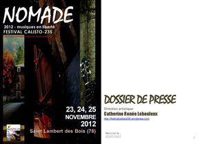 Festival calisto-235, NOMADE, musiques en liberté
