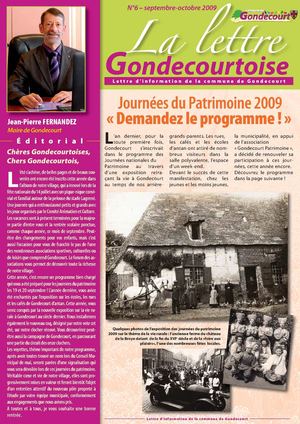 La lettre gondecourtoise N°6