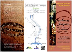 dépliant expo couleurs jaspées