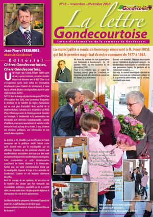 La lettre gondecourtoise N°11