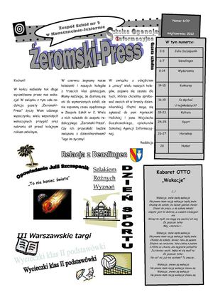 "Żeromski-Press" maj-czerwiec 2012