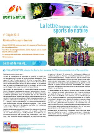 Lettre du réseau national des sports de nature