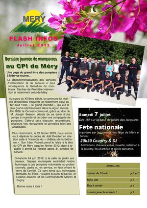 FLASH INFOS JUILLET 2012 - MERY