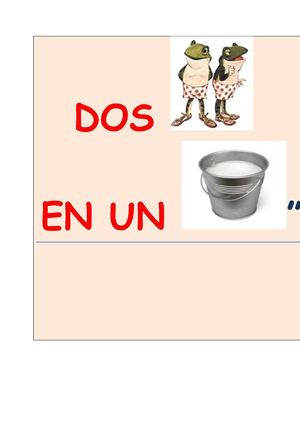 Dos ranitas en apuros (PICTOGRAMA)