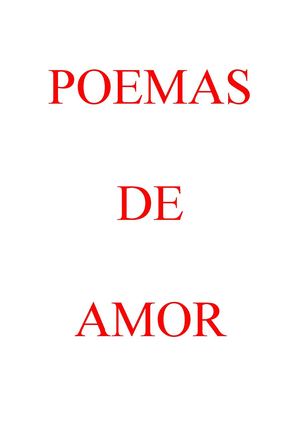 Poesías de amor