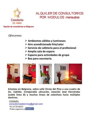 Consultorios del Virrey (Alquiler de consultorios en Belgrano)
