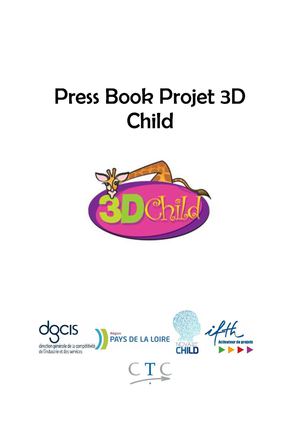 Press book du projet "3D Child"