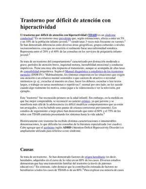 Deficit de atención