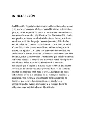 EVOLUCIÓN HISTÓRICA DE LA EDUCACIÓN ESPECIAL