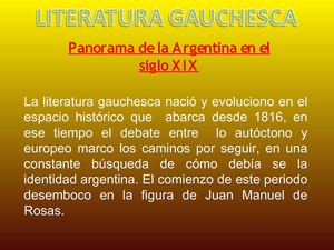 Literatura gauchesca-Len. y Lit. II-Barulich Lucas