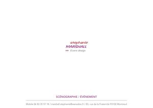 Stephanie MARSHALL - Scénographie événement 